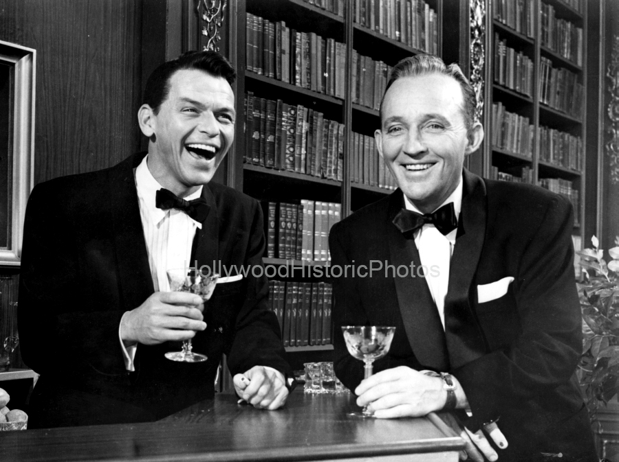 Frank Sinatra 1956 Bing Crosby on the set of High Society.jpg